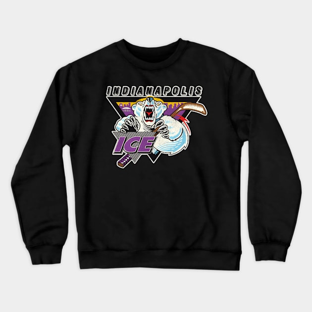 Indianapolis Ice Hockey Team Crewneck Sweatshirt by AlfieDreamy 